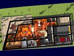 FLDSZINT alaprajz - 148 m2 - Mediterrn hangulat, fedett teraszok a bejratnl s a nappali eltt