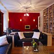 Budapest XII., Márvány utca - 197 m2, 5 + 2 félszoba - Hatalmas nappali, markáns színekkel és fali látványkandallóval